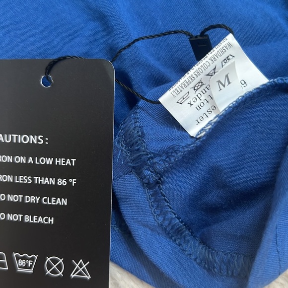 AKEWEI V-Neck Polo Shirt Short Sleeve Collared Tops Casual Tunic Blouse Medium - Picture 12 of 16